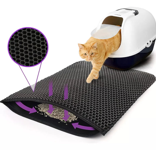 KittyComfort™ : Alfombra para atrapar la arena de tu gato